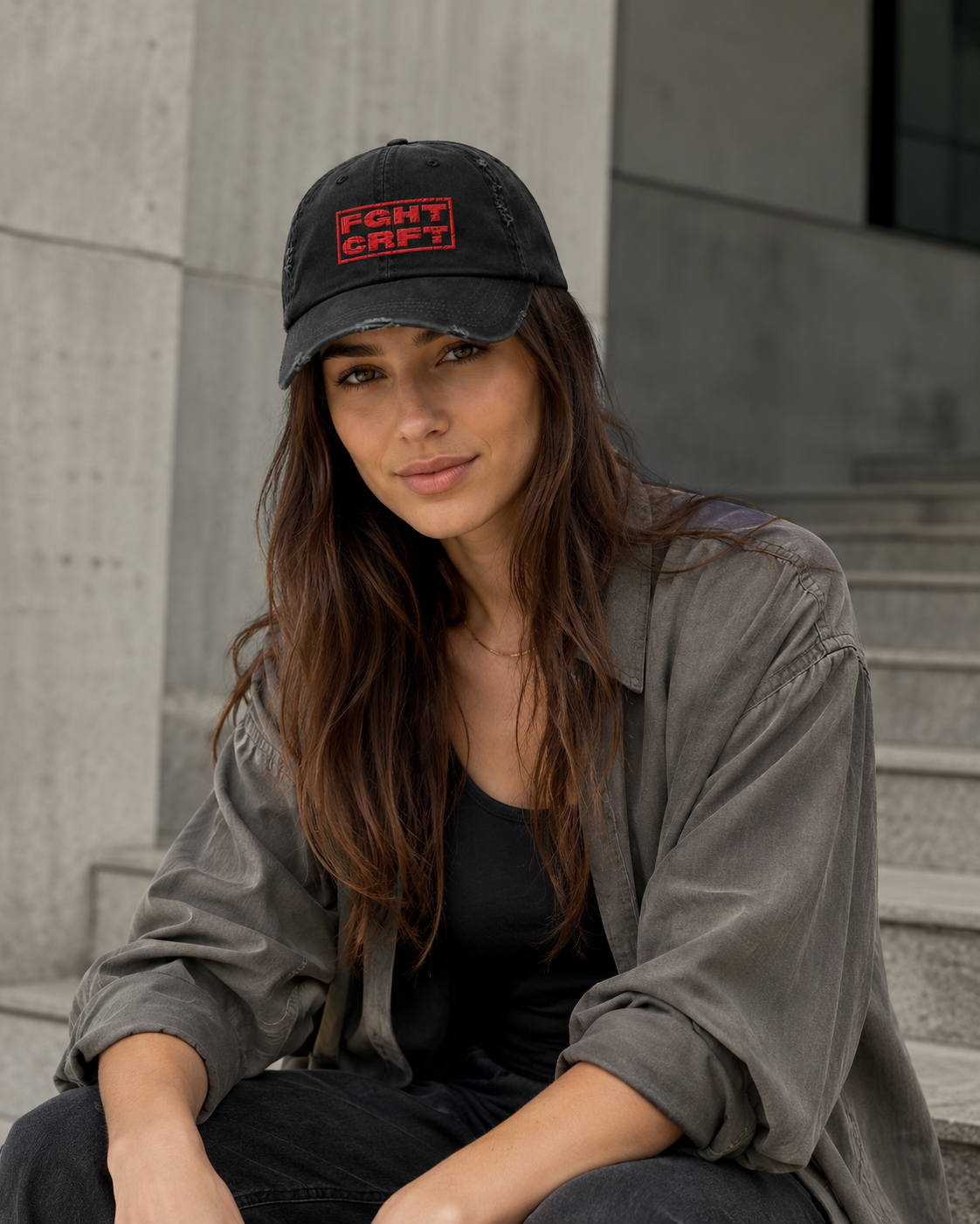 FIGHTCRAFT Distressed Dad Hat