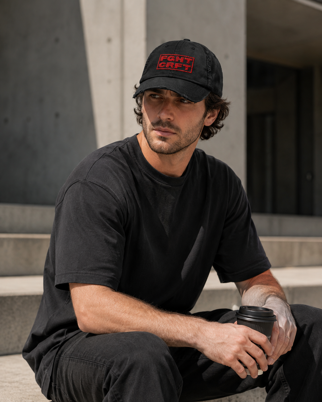FIGHTCRAFT Distressed Dad Hat