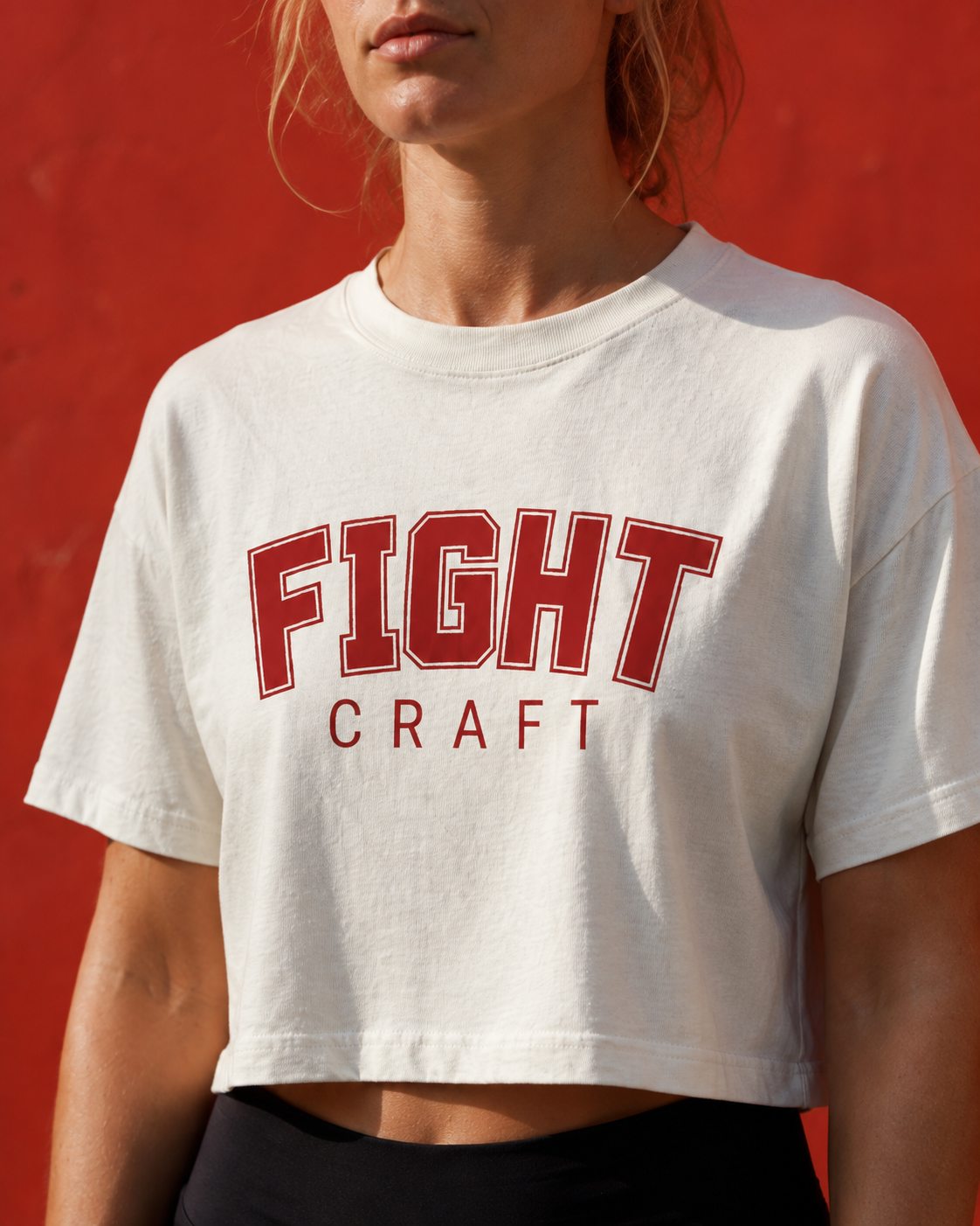 FIGHT CRAFT Vintage Crop Tee