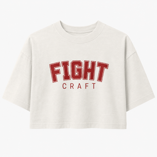 FIGHT CRAFT Vintage Crop Tee